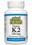 Vitamin K2 120mcg (Mk-7) - 120 V-Caps