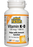 Vitamin K + D - 180 Softgels BONUS