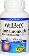 WellBetX Cinnamon Extract 150mg - 60 Caps