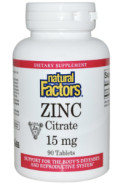 Zinc Citrate 15mg - 90 Tabs