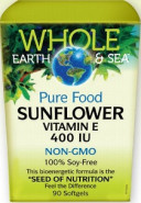 Whole Earth & Sea Pure Food Sunflower Vitamin E 400iu - 90 Softgels