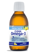 Clean Omega-3 Liquid 800mg EPA 500mg DHA (Lemon Meringue) - 200ml