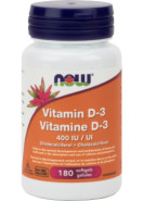 Vitamin D3 - 400iu - 180 Softgels