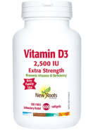 Vitamin D3 2,500iu Extra Strength - 600 Softgels