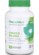 Ginkgo Biloba Extract 60mg - 120 Caps - Organika