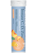 Instant C, D, Zinc Immunity Effervescent (Peach) - 10 Tabs
