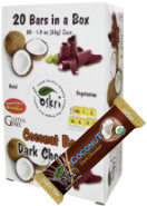 Coconut Dark Chocolate Bar - 20 Bars - Oskri