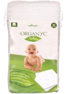 Organic Baby Cotton Squares - 60 Pieces
