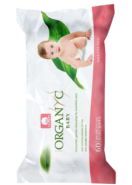 Organic Baby Wipes - 60 Pieces