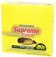 Supreme Protein Bar (Peanut Butter Crunch) 86g - 12 Bars - Supreme Protein