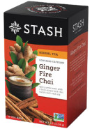Ginger Fire Chai (Herbal Tea Contains Caffeine) - 18 Tea Bags