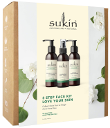 Love Your Skin Facial Kit (Foaming Cleanser Hydrating Toner & Facial Moisturizer) - 3 x 125ml