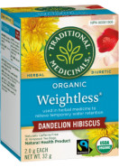 Organic Weightless Tea (Dandelion Hibiscus) - 16 Tea Bags