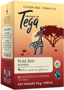 Pure Red Rooibos Premium Herbal Tea (Certified Organic Fair-Trade) - 16 Tea Bags