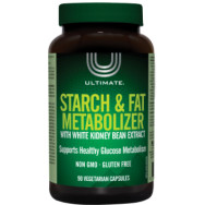 Ultimate Starch & Fat Metabolizer With White Kidney Bean Extract - 90 V-Caps