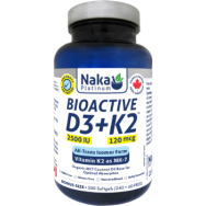 Bioactive D3 + K2 (Mk-7 Form) 2,500iu + 120 mcg - 300 Softgels