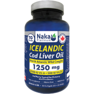 Icelandic Cod Liver Oil 1250mg - 80 Softgels