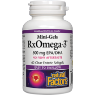 Mini-Gels RxOmega-3 500mg EPA/DHA - 60 Enteripure Softgels