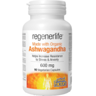 Regenerlife Ashwagandha 600mg (Organic) - 90 V-Caps