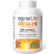 RegenerLife Ultimate Strength Omega-3 With Vitamin D - 150 Softgels
