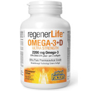 RegenerLife Ultimate Strength Omega-3 With Vitamin D - 90 Softgels