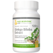 Ginkgo Biloba Double Strength (Organic) 120mg - 60 Caps