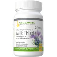 Milk Thistle (Organic) 250mg 80% Sylmarin - 60 V-Caps 