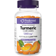 Tumeric Curcumin 1260mg (Orange) - 120 Gummies