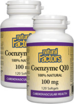 Coenzyme Q10 100mg - 120 + 120 Softgels (2 For Deal)
