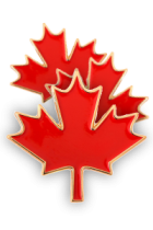 Maple Leaf Canadian Lapel Pin Trio - 3 Pins