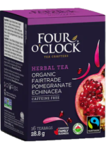 Organic Herbal Tea (Pomegranate Echinacea) - 16 Tea Bags