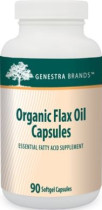 Organic Flax Oil Caps - 90 Softgels - Genestra 