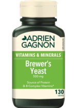 Brewer's Yeast 500mg - 130 Tabs - Adrien Gagnon