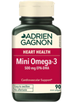Mini Omega-3 500mg EPA-DHA - 90 Softgels - Adrien Gagnon