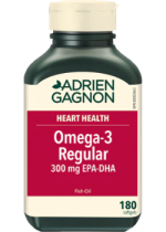 Omega-3 Regular 300mg EPA-DHA - 180 Softgels - Adrien Gagnon