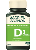 Vitamin D3 1,000iu - 240 Tabs