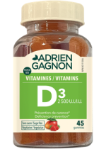 Vitamin D3 2,500iu (Sugar Free Mango Strawberry) - 45 Gummies