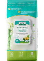Bamboo Baby Instant Bath Towelettes - 25 Wipes