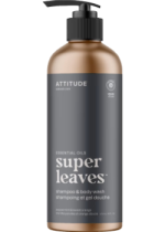 Essential Oils Super Leaves 2-In-1 Shampoo & Body Wash (Peppermint & Sweet Orange) - 473ml