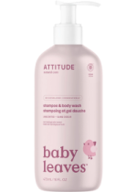 Baby Leaves 2-In-1 Shampoo & Body Wash (Unscented) - 473ml