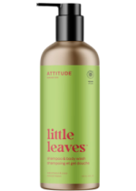 Little Leaves Natural 2-In-1 Shampoo & Body Wash (Watermelon & Coco) - 473ml
