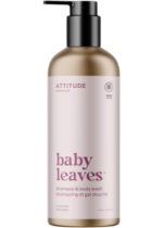 Baby Leaves Natural  2-In-1 Shampoo & Body Wash (Unscented) - 473ml