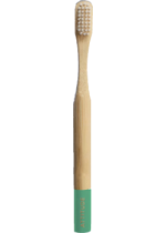 Children Bamboo Toothbrush (Green Handle) - 1 Brush