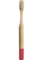 Children Bamboo Toothbrush (Red Handle) - 1 Brush