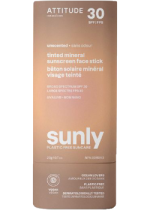 Sunly Tinted Mineral Sunscreen Face Stick SPF30 (Unscented) - 20g