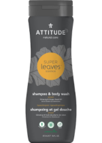 Super Leaves 2-In-1 Shampoo & Body Wash Sport (Ginseng & Grape Seed Oil) - 473ml