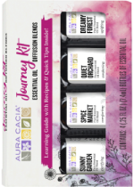 Journey Essential Oils Diffusion Kit (Sunny Garden, Spice Market, Quiet Orchard, Dreamy Forest) - 4 x 7.4ml