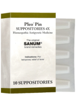 Sanum Pleo Pin (Pinikehl) Suppositories 4X - 10 Suppositories