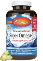 Super Omega-3 Gems Fish Oil - 100 + 30 Softgels BONUS
