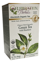 Green Tea With Eleuthero (Organic) - 24 Tea Bags
